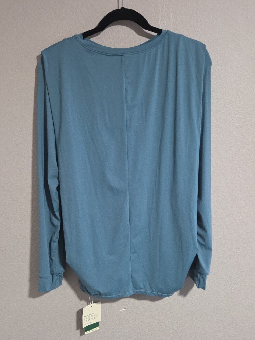 Halara Round Neck Long Sleeve Ruched Yoga Sports Top UPF50+ - Picture 4 of 6